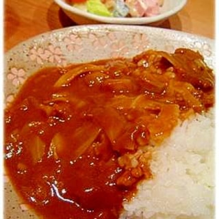 キャベツミンチじゃがカレー